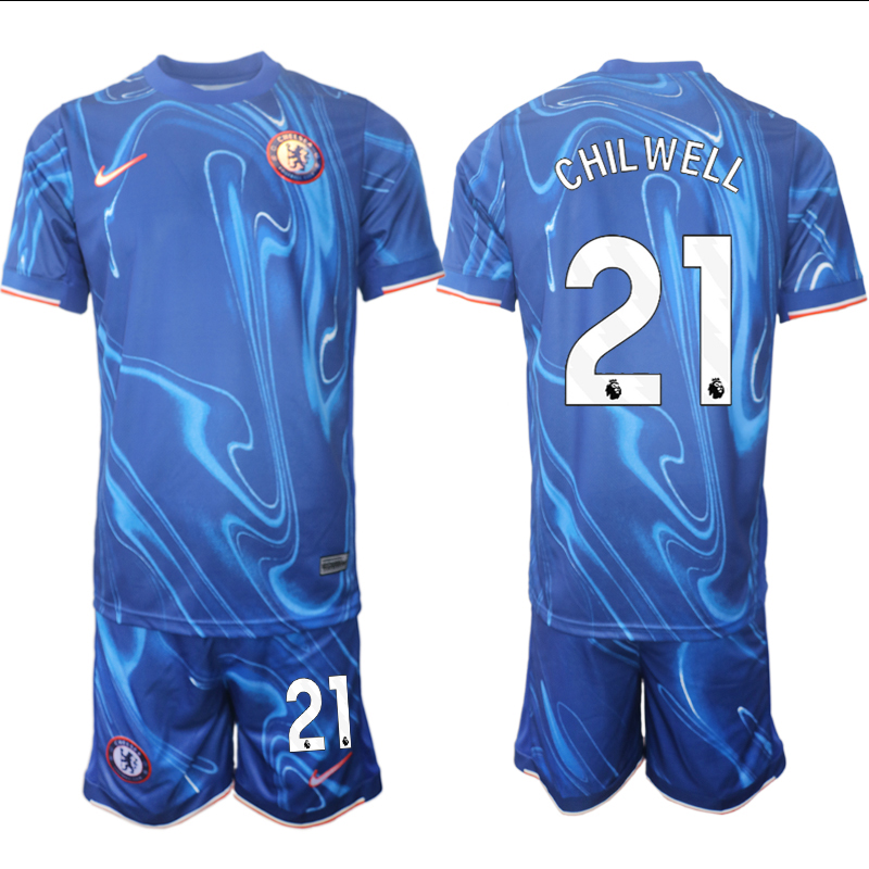 Men 2024-2025 Club Chelsea home Blue #21 Soccer Jersey->chelsea jersey->Soccer Club Jersey